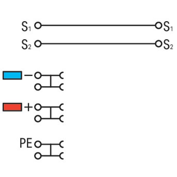 4-conductor sensor terminal block with ground connection via push-in t image 5