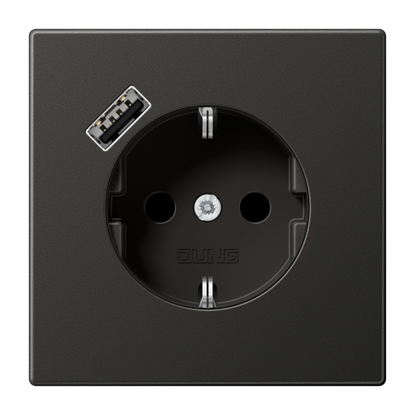 SCHUKO socket with USB type A AL1520-18AAN image 2