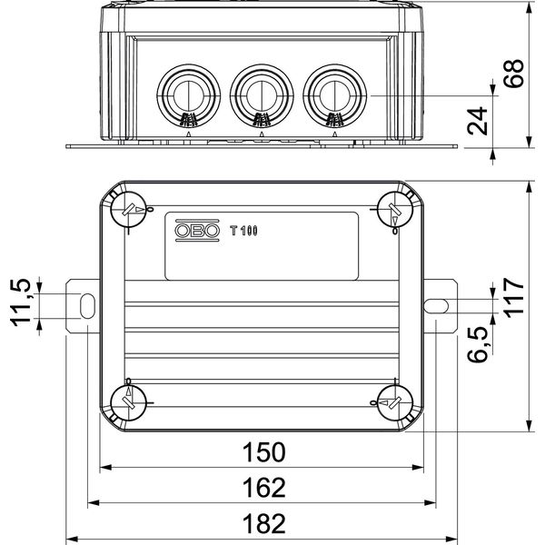 T100ED 4x4AD Junction box for function maintenance 150x116x67 image 2