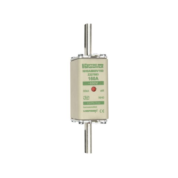 Fuse-link NH0 aM 690VAC 160A live tags Double indicator image 1