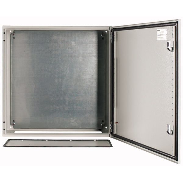 Wall enclosure with mounting plate, HxWxD=600x600x200mm image 1