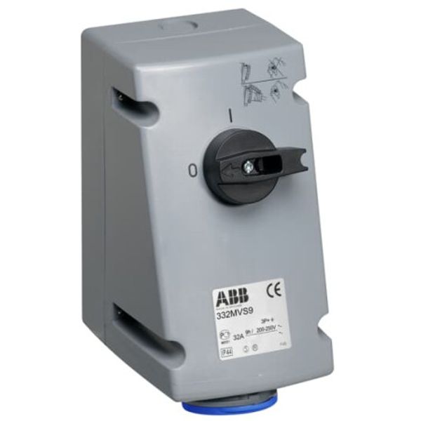 ABB430MI9WN Industrial Switched Interlocked Socket Outlet UL/CSA image 1