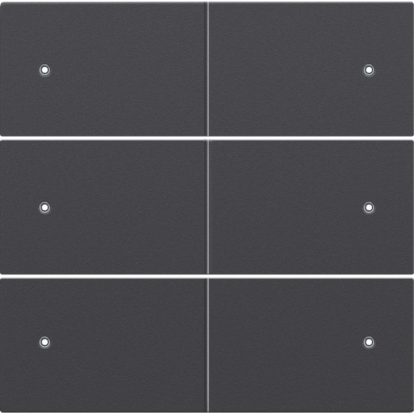 Finishing set for sixfold, potential-free push button, 24 V, with LEDs image 2