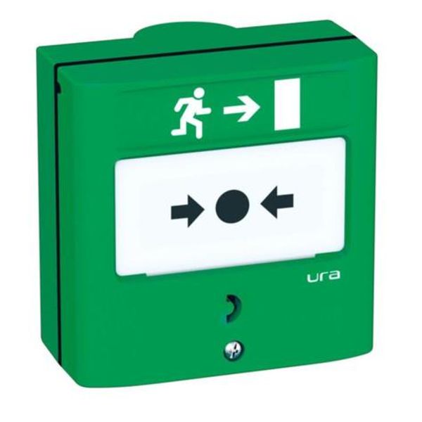 Manual control device for Emergency Exits DCMIS 1 contact - green image 1