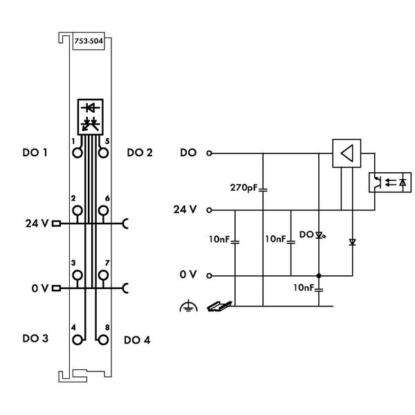 4-channel digital output 24 VDC 0.5 A light gray image 5