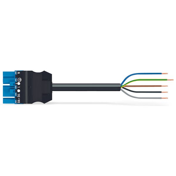 pre-assembled connecting cable Eca Plug/open-ended blue image 2