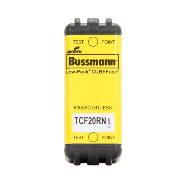 Fuse-link, low voltage, 20 A, AC 600 V, DC 300 V, 20 x 26 x 48 mm, CF, J, 1P, UL, CSA, time-delay, non-indicating image 3