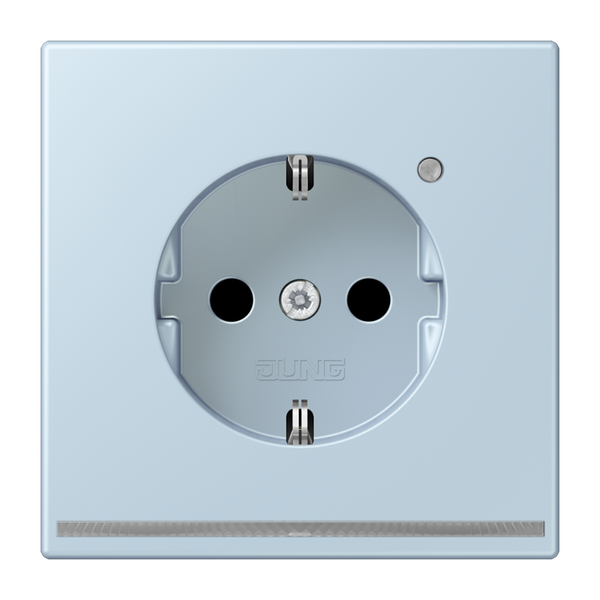 SCHUKO socket with LED pilot light LC320 LC1520-OLNW208 image 1
