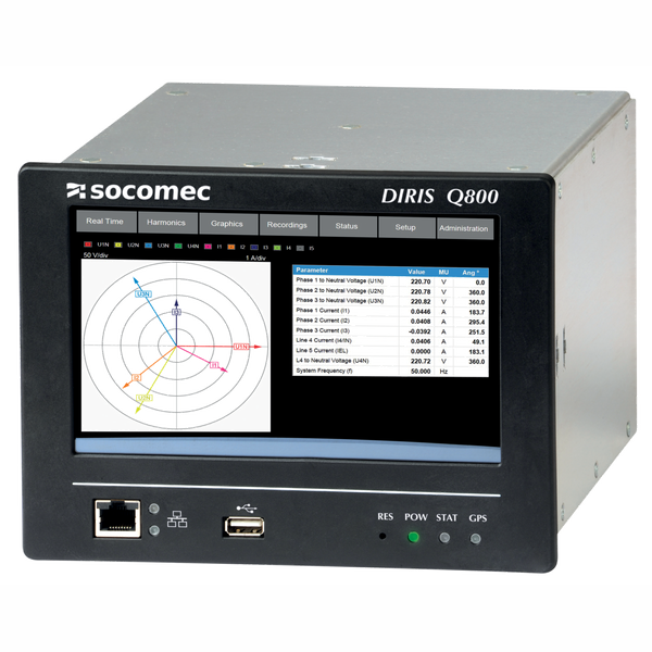 The DIRIS Q800 is a network analyser for all energy efficiency project image 1