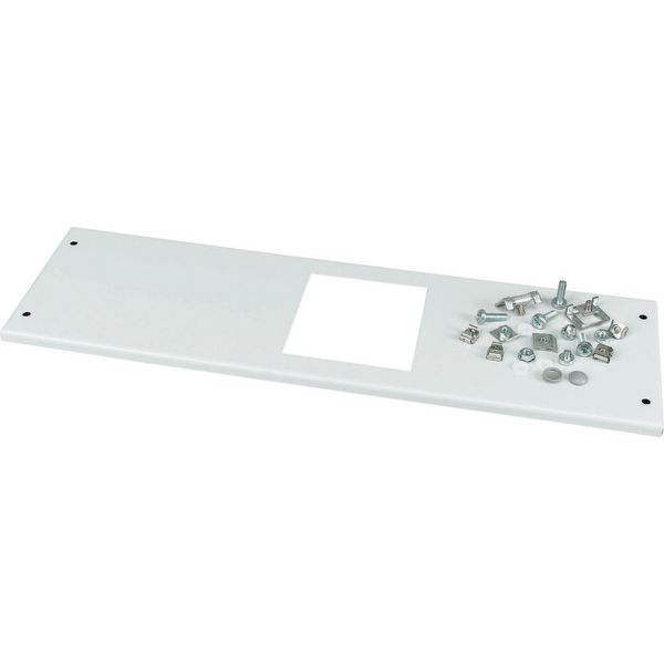 Front cover, +mounting kit, for NZM2, horizontal, 4p, metering, HxW=200x600mm, grey image 1