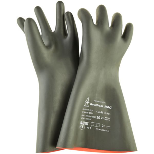 Insulating gloves cl.0 cat. RC f. live working -1000V, size 9 image 1