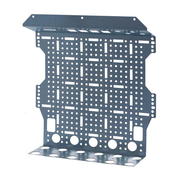 PM2x12RJ mounting plate perforated for socket and adapters rj image 1