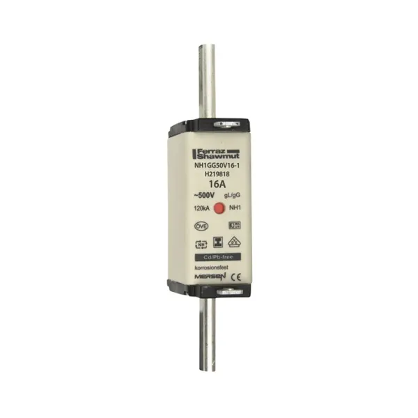 Fuse-link NH1 gG 500VAC 16A isolated tags Double indicator image 2