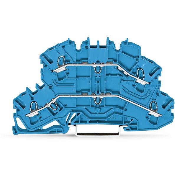 Double-deck terminal block Through/through terminal block same profile image 1