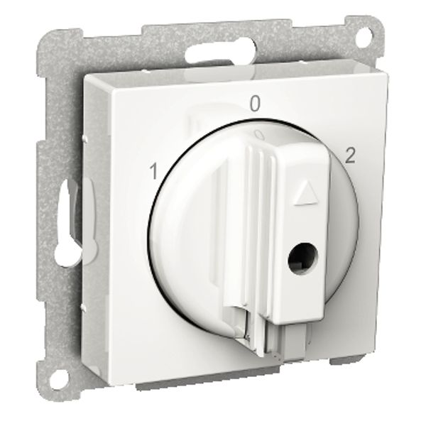 Exxact section switch 1-pole 1-0-2 white image 4