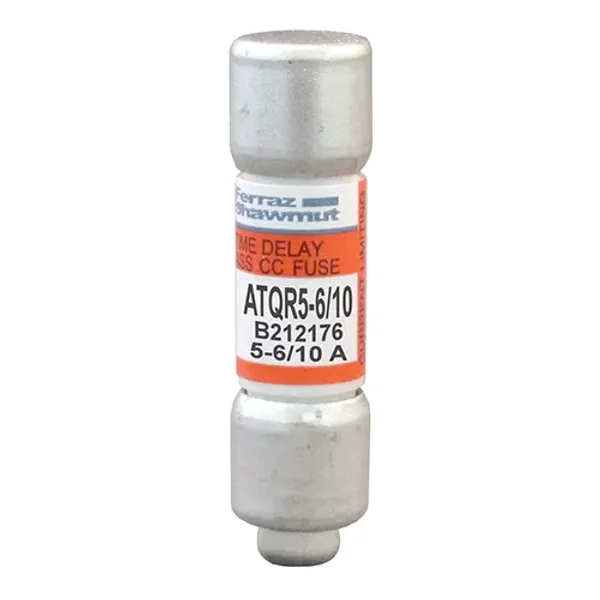 Fuse ATQR - Class CC - Time-Delay 600VAC 300VDC 5.6A Ferrule image 1