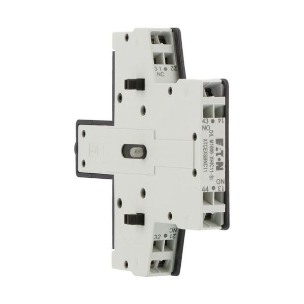 Auxiliary contact module, 2 pole, Ith= 10 A, 1 N/O, 1 NC, Side mounted, Spring-loaded terminals, DILM40 - DILM225A image 15