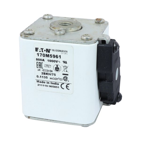 Fuse-link, high speed, 315 A, AC 1000 V, DIN 2, aR, DIN, IEC, single indicator image 10