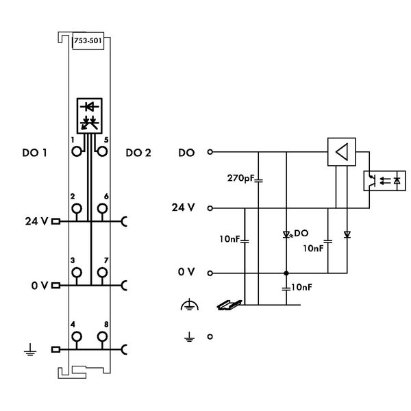 2-channel digital output 24 VDC 0.5 A light gray image 5