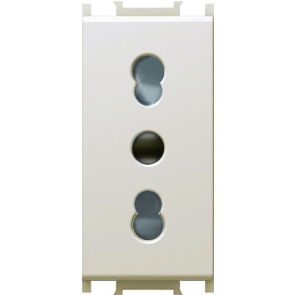 SOCKET ITALIAN P17/11+KS 2P+E 16A 250V~ 1M IW 6217836 image 1