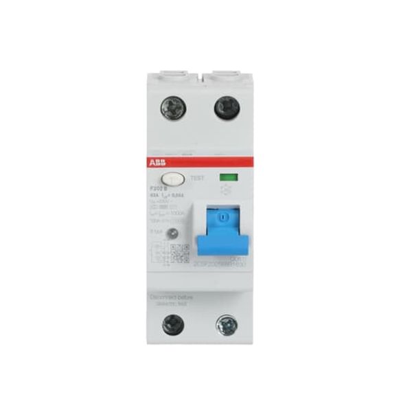 F202 B-63/0.03 Residual Current Circuit Breaker 2P B type 30 mA image 6