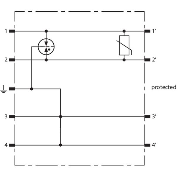 Combined arrester module for 1 pair BLITZDUCTOR XT image 3