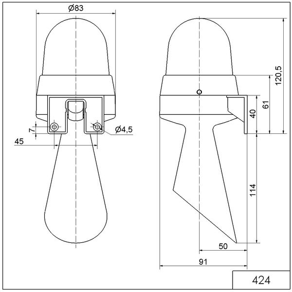 LED Horn WM Contin. tone 24VAC/DC RD image 3