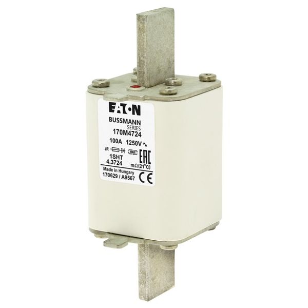 Fuse-link, high speed, 630 A, AC 690 V, size 1, 53 x 69 x 136 mm, aR, IEC, UL, single indicator image 4