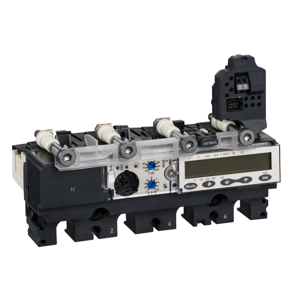 trip unit MicroLogic 6.2 E for ComPact NSX 160/250 circuit breakers, electronic, rating 160A, 4 poles 4d image 4