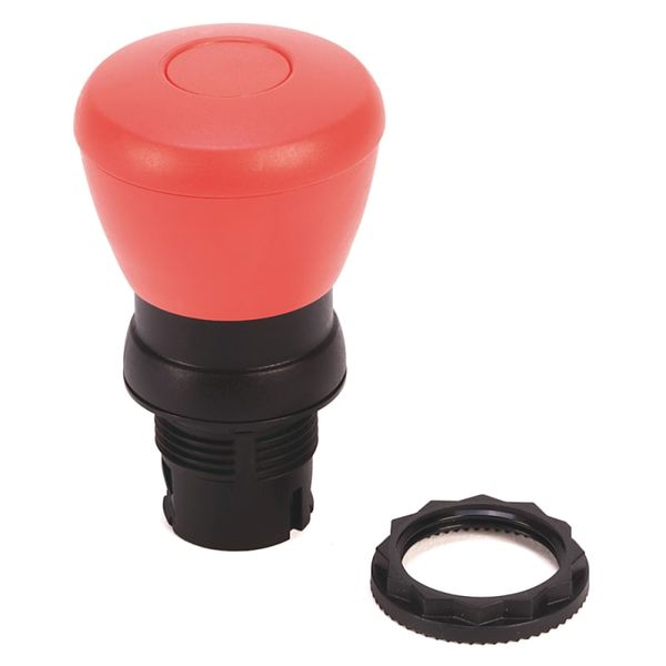 800F 40 mm Push-Pull Operator, Black, Plastic image 1