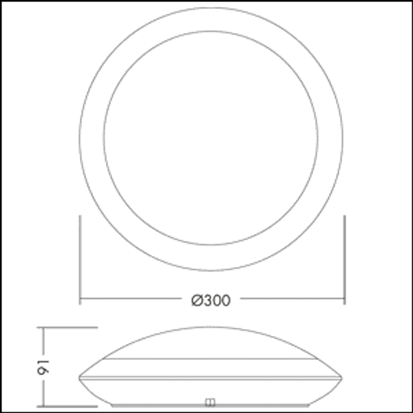 Wall-/ceiling luminaire TOM VARIO LED 300 1200 830/40 WH image 5