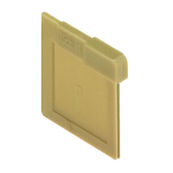 Small partition (terminal), PA 66, beige, Continuous operating temp.,  image 1
