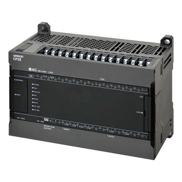 CP2E series compact PLC - Standard Type; 24 DI, 16 DO; Relay output; P image 1