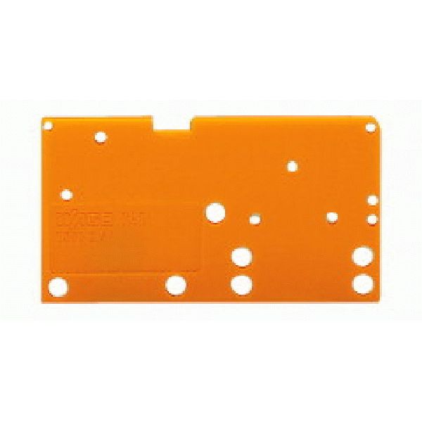 End plate snap-fit type 1.5 mm thick orange image 2