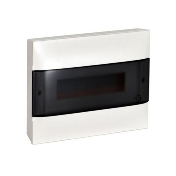 1X12 module surface-mounted box - Smoke door - Earth terminal block image 1