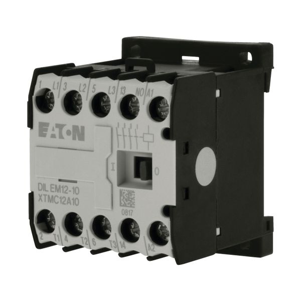 Contactor, 230 V 50 Hz, 240 V 60 Hz, 3 pole, 380 V 400 V, 5.5 kW, Contacts N/O = Normally open= 1 N/O, Screw terminals, AC operation image 6