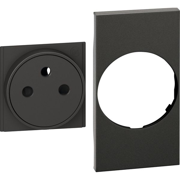 L.NOW-FR/BEL FLAT SOCKET 2M BLACK image 1