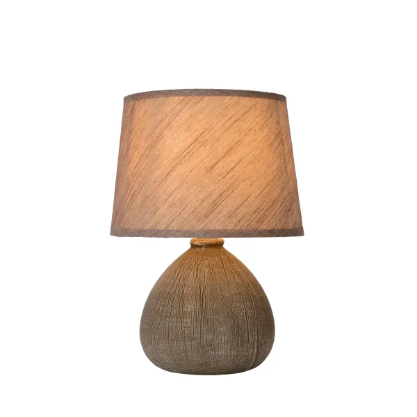 RAMZI Table Lamp E14 H26cm Brown image 1