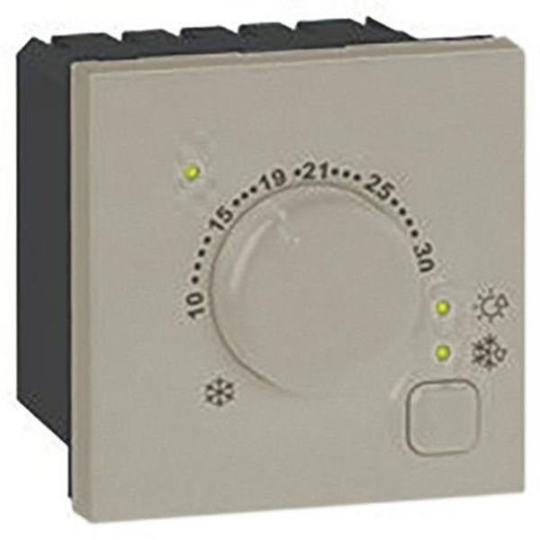 Arteor™ - Thermostat for electric floor heating - 2 modules - Champagne image 1