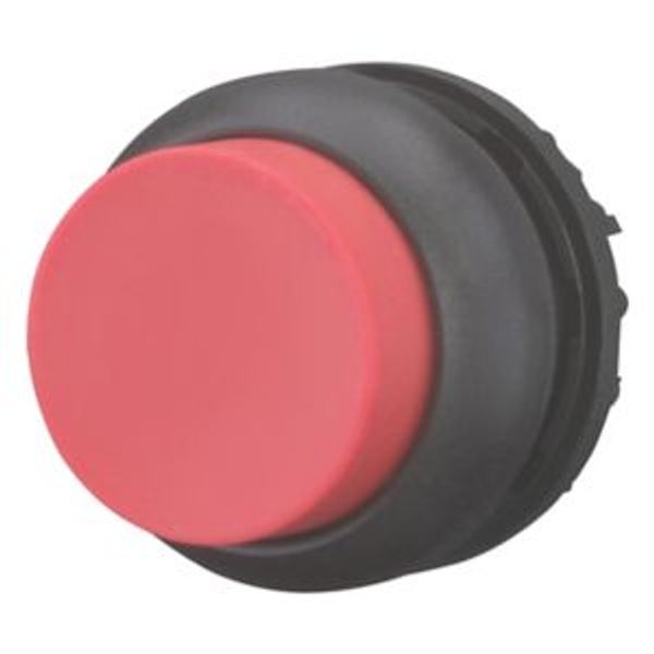 Pushbutton, RMQ-Titan, Extended, momentary, red, Blank, Bezel: black image 2