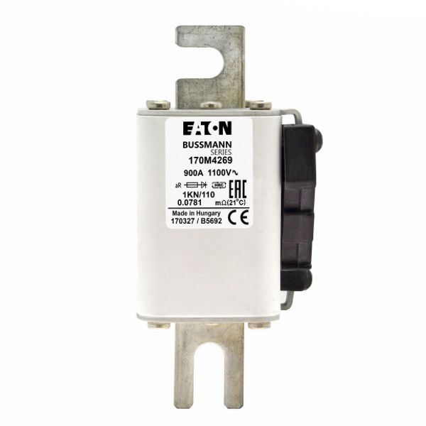 Fuse-link, high speed, 630 A, AC 690 V, size 1, 53 x 69 x 111 mm, aR, IEC, type K indicator image 4