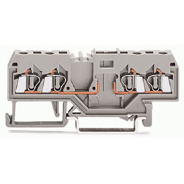 4-conductor carrier terminal block for DIN-rail 35 x 15 and 35 x 7.5 2 image 1