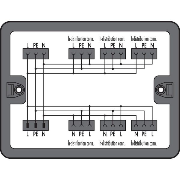 Distribution box Single-phase current (230 V) 1 input black image 2