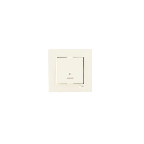 Karre Beige (Quick Connection) Illuminated Two Way Switch image 1