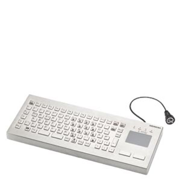 USB keyboard GER, KV25605 INOX with... image 1