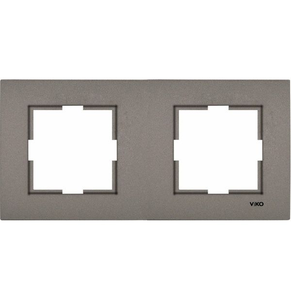 Novella Accessory Anthracite Two Gang Frame image 1