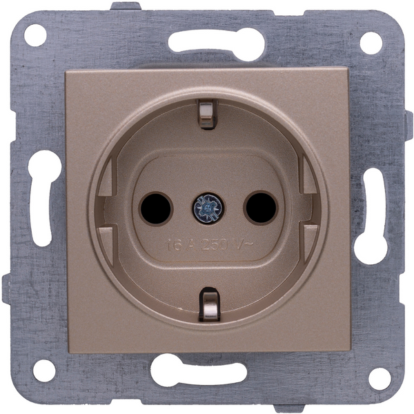 Karre Plus-Arkedia Bronze (Quick Connection) Earthed Socket image 1