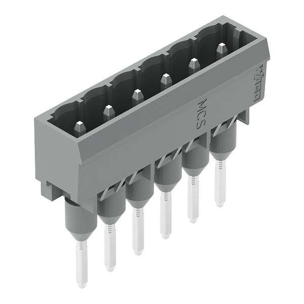 Male connector for rail-mount terminal blocks 1.2 x 1.2 mm pins straig image 1