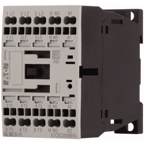 Contactor, 3 pole, 380 V 400 V 4 kW, 1 N/O, 24 V DC, DC operation, Spring-loaded terminals image 3