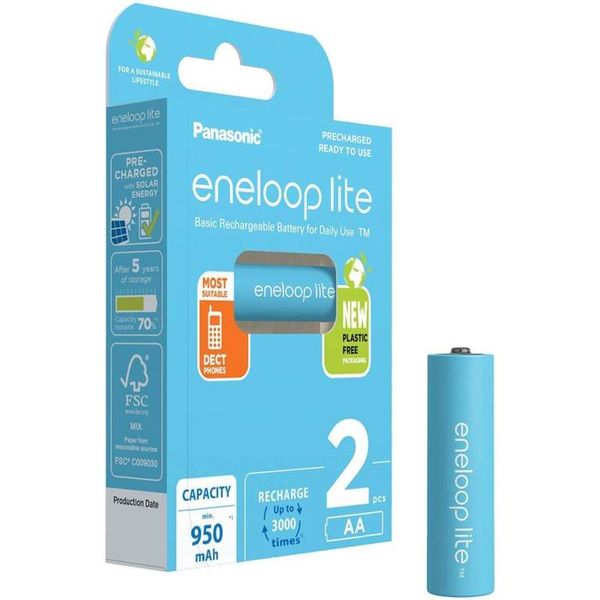 Eneloop lite BK-3LCCE AA 950mAh BL2 image 1